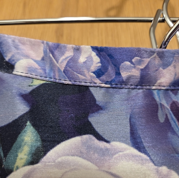 Sequin 💜 Hearts Floral Maxi Skirt - Picture 3 of 10